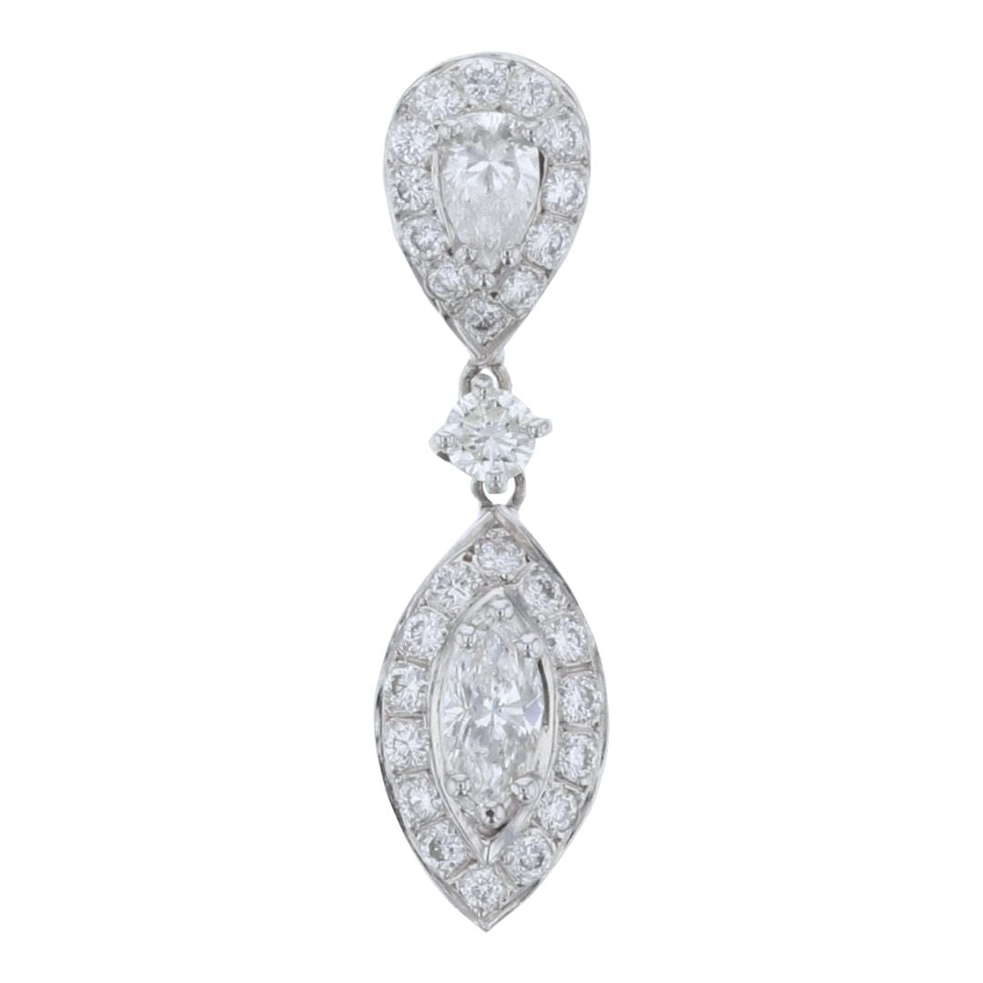White Diamond Pendant (White Diamond 0.39 cts. Cut White Diamond 0.3 cts. White Diamond 0.63 cts)