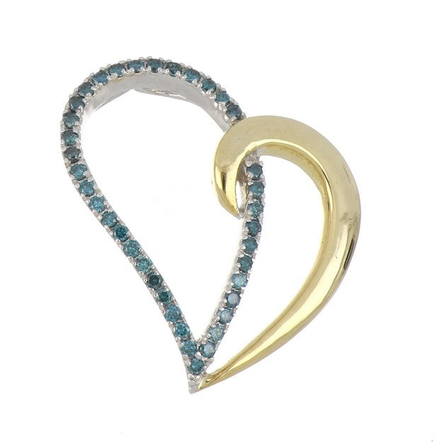 3" Blue Diamond Ladies Pendant (Blue Diamond 0.44 cts.)