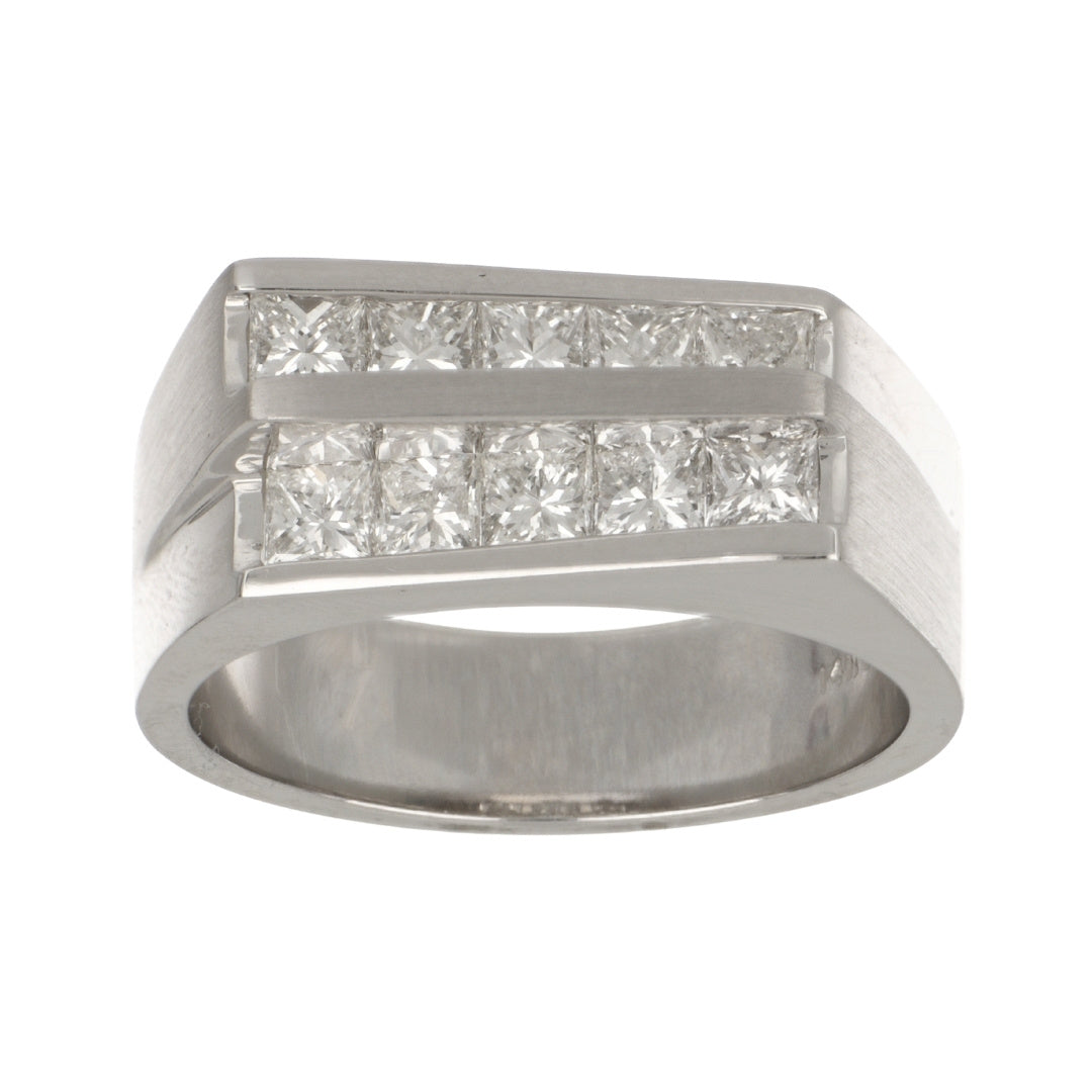 White Diamond Men's Ring (White Diamond 2.12 cts.)