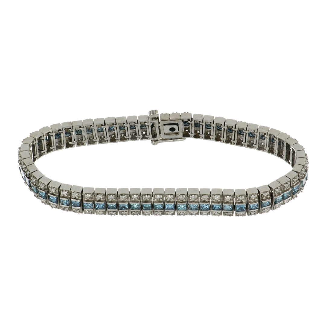 Blue Diamond Bracelet (Blue Diamond 7.5cts. and White Diamond )