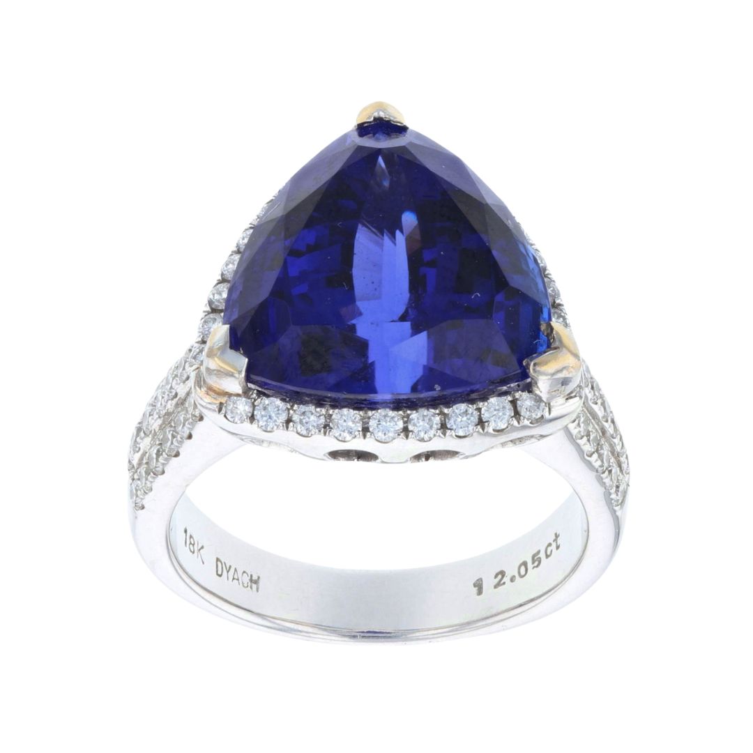 Buy Tanzanite Ring (Tanzanite 12.05 cts. White Diamond 0.71 cts.) at Kay's Fine Jewelry