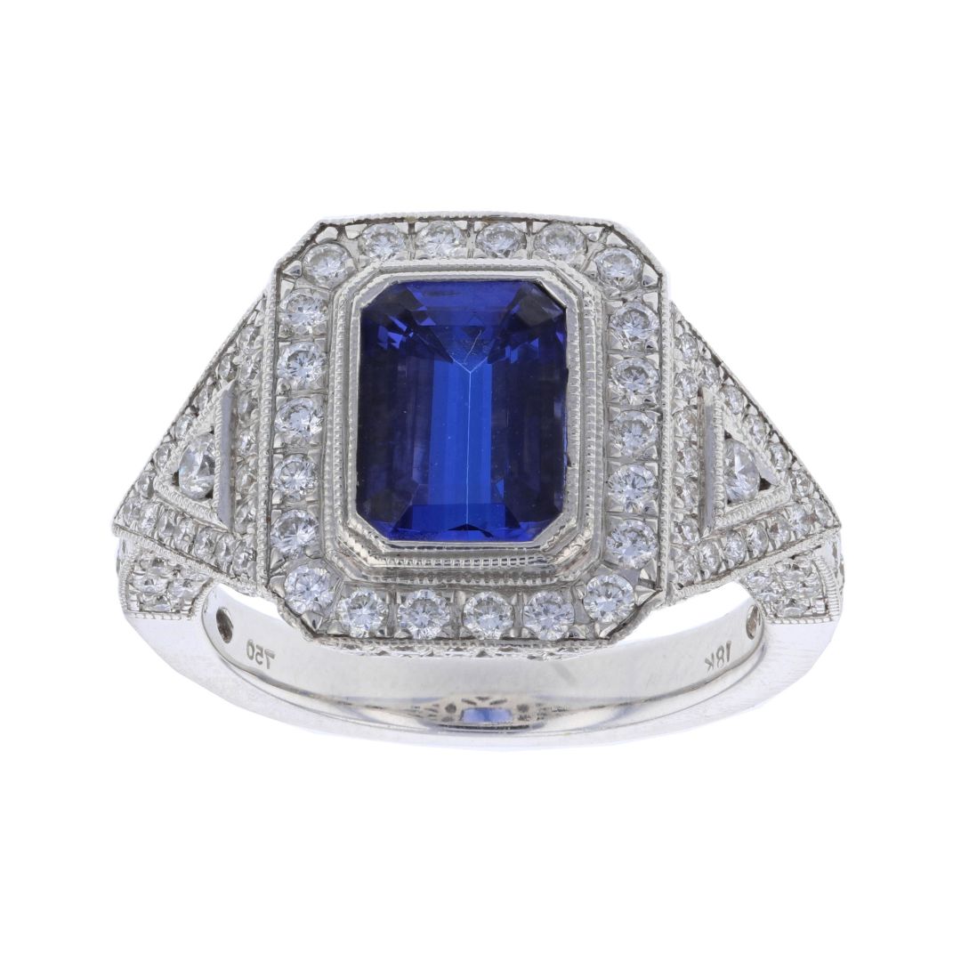 Buy Tanzanite Ring (Tanzanite 2.28 cts. White Diamond 1.35 cts.) at Kay's Fine Jewelry