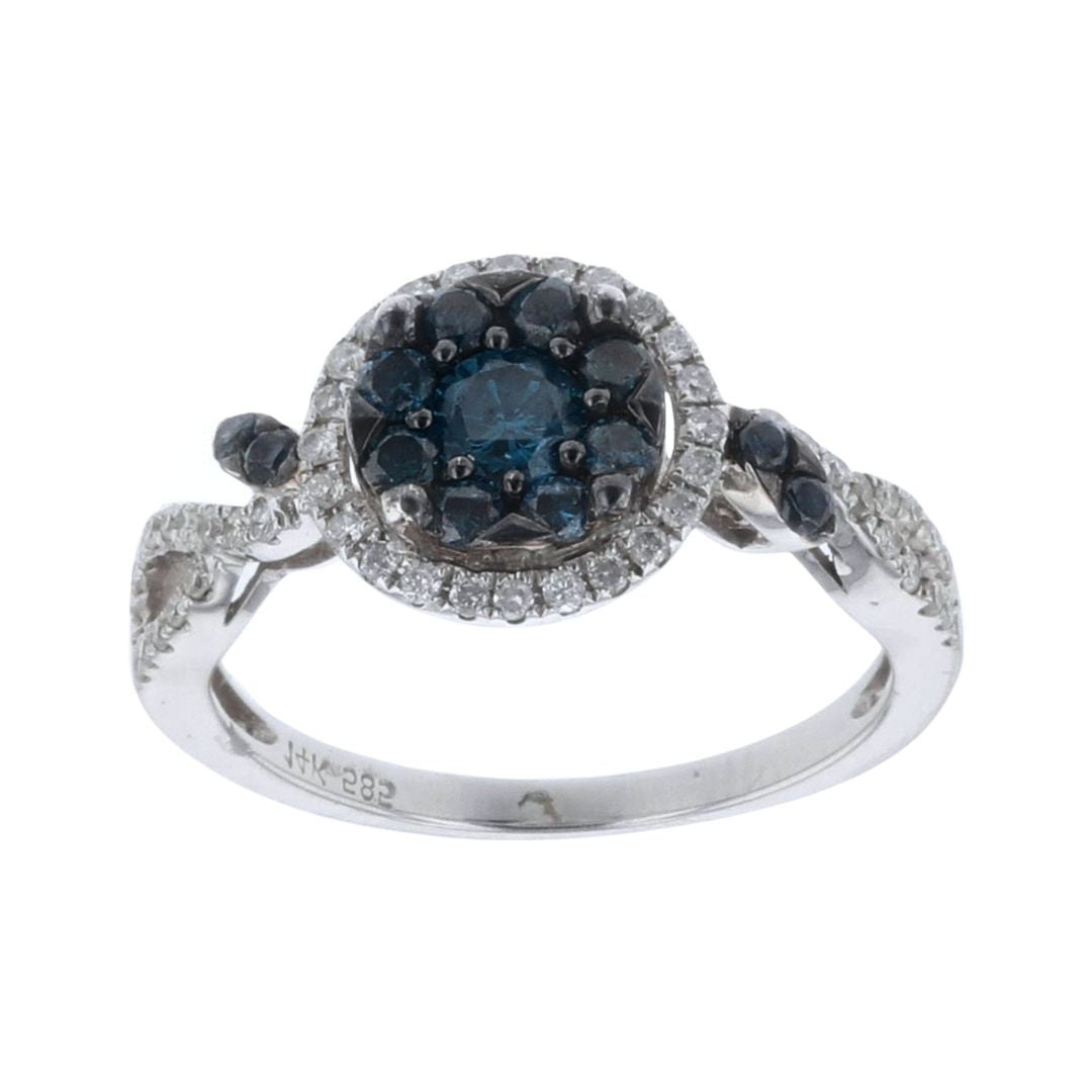 Buy Blue Diamond Ring (Blue Diamond 0.6 cts. White Diamond 0.27 cts.) at Kay's Fine Jewelry