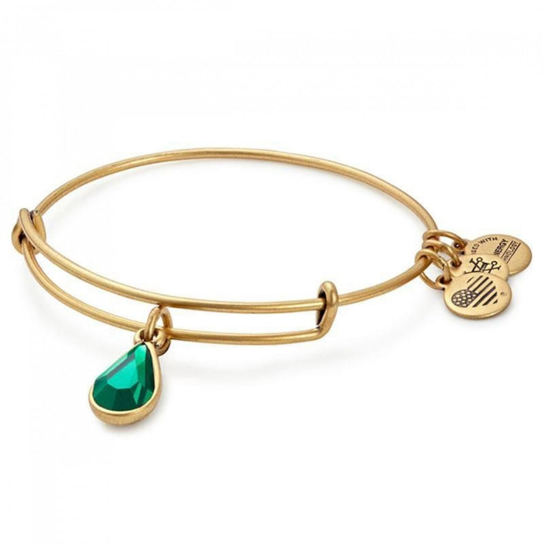 Buy ALEX AND ANI Swarovski Teardrop Emerald Birthstone Charm Bangle, May at Kay's Fine Jewelry