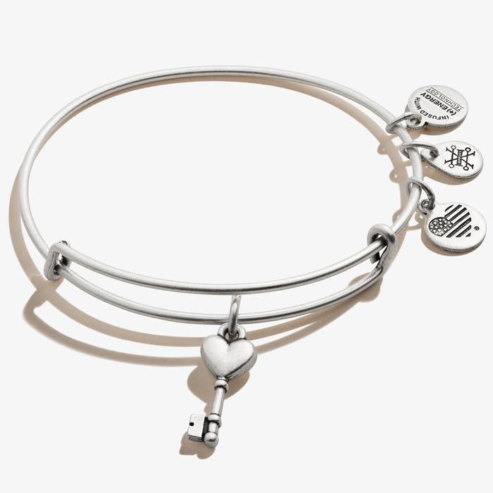 ALEX AND ANI Key to Love Rafaelian Silver Charm Bangle – Kay's