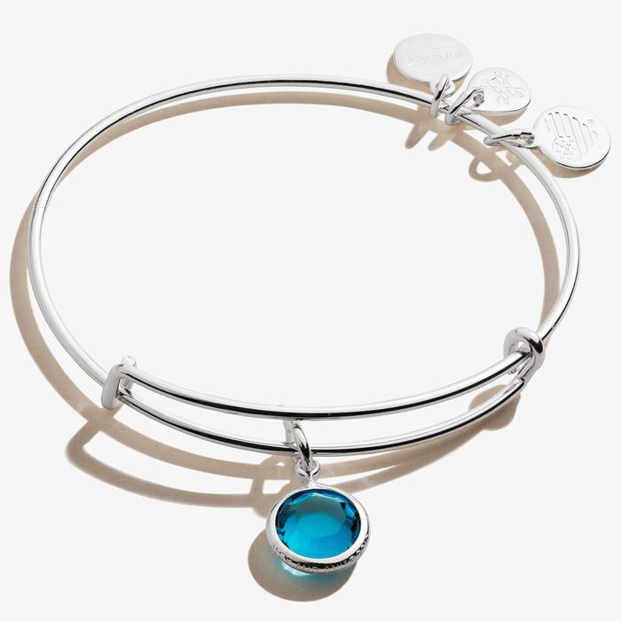 Buy ALEX AND ANI Blue Zircon Birthstone Charm Bangle, December at Kay's Fine Jewelry