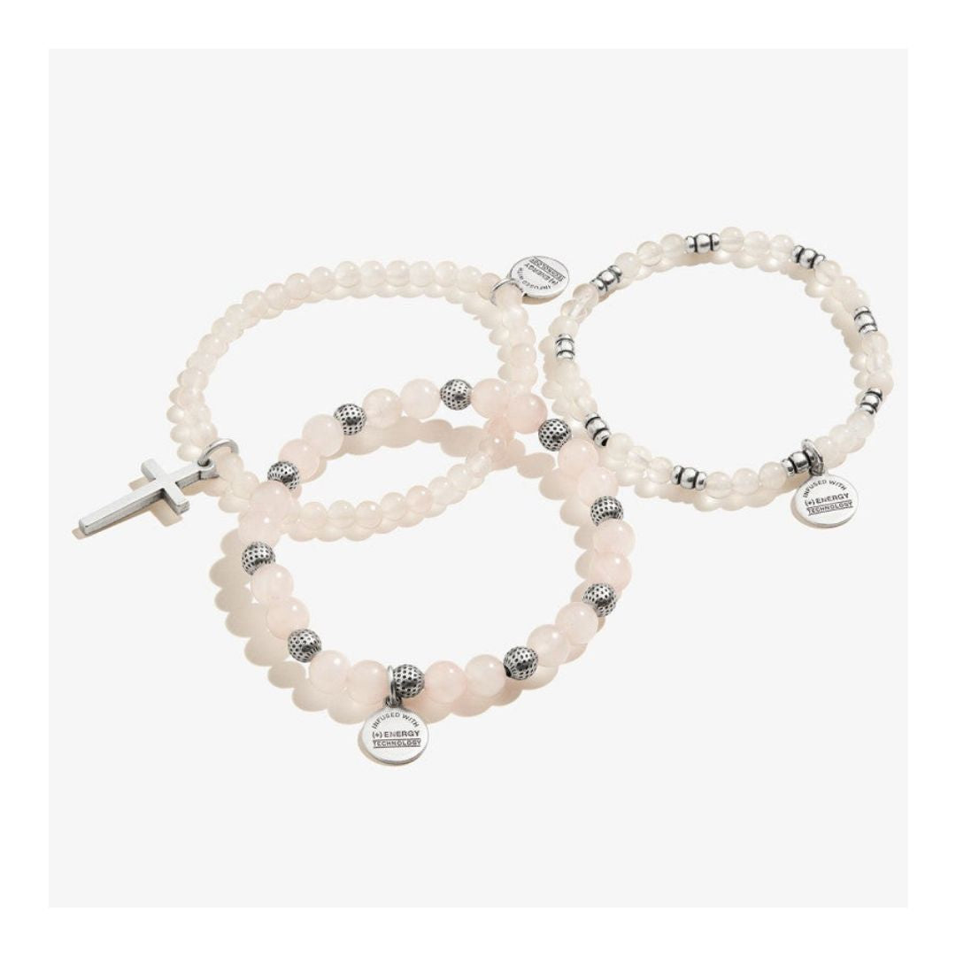 Buy ALEX AND ANI Cross Charm Stretch Bracelet Set of 3 at Kay's Fine Jewelry