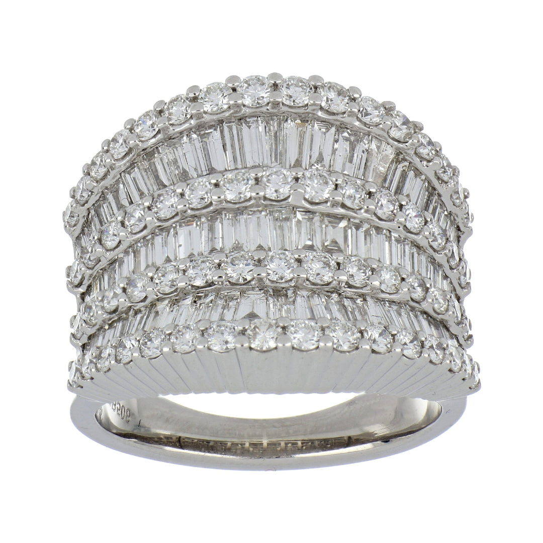 White Diamond Ring (White Diamond 1.36 cts. White Diamond 1.77 cts.)