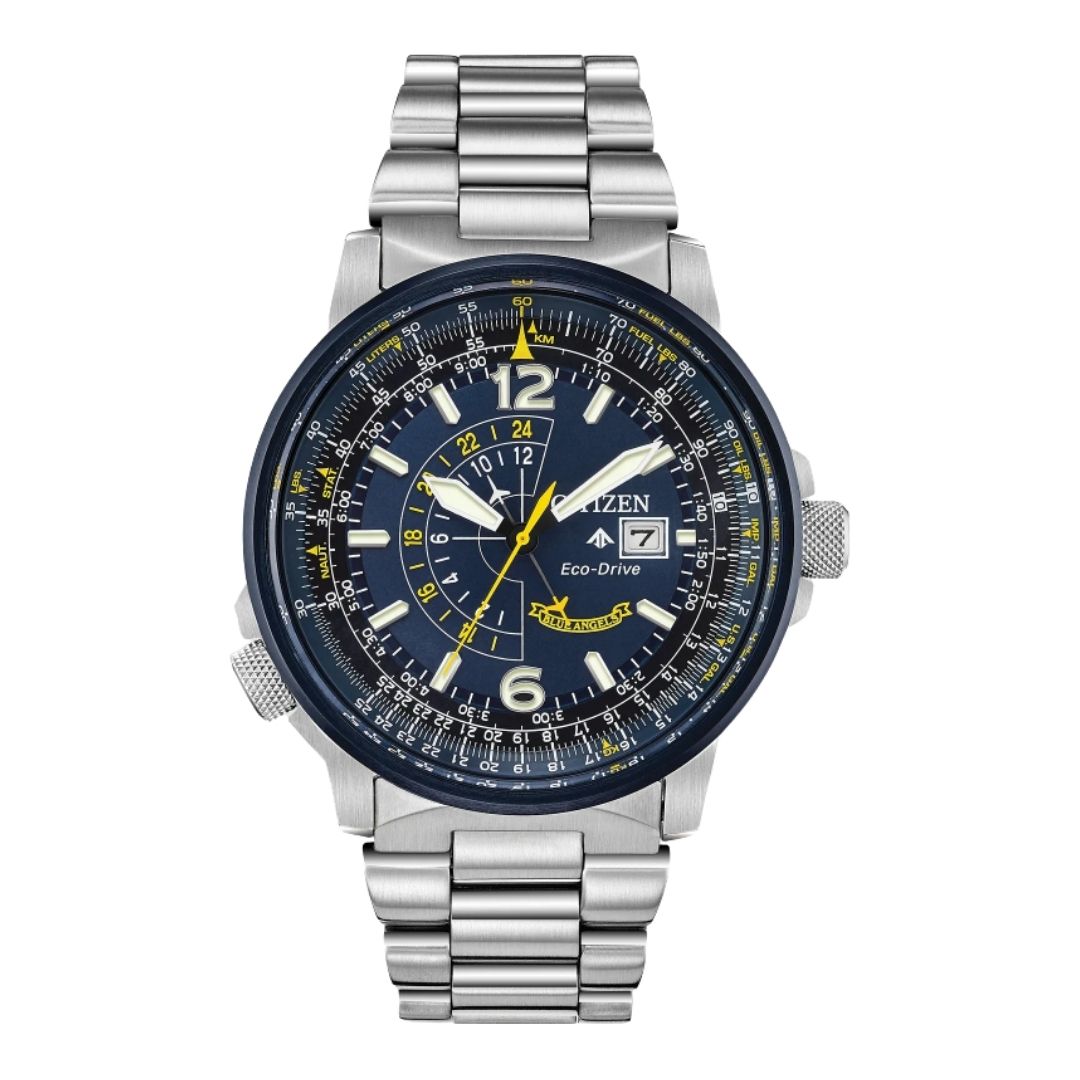 Men's CITIZEN 42mm Watch Eco Drive 200m Anti-reflective Mineral Crystal