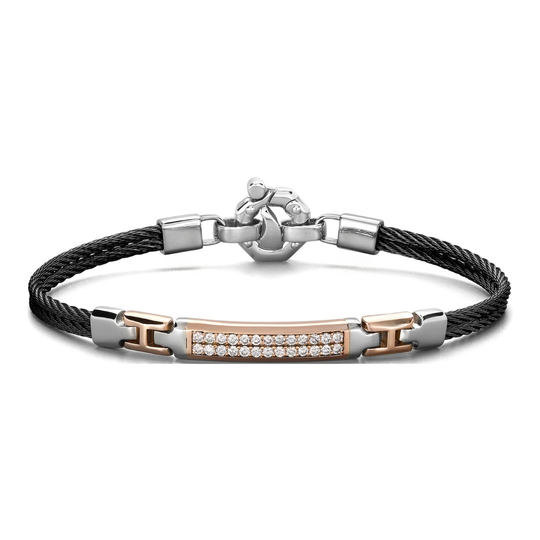 BARAKA White Diamond Men's Bracelet (White Diamond 0.41 cts