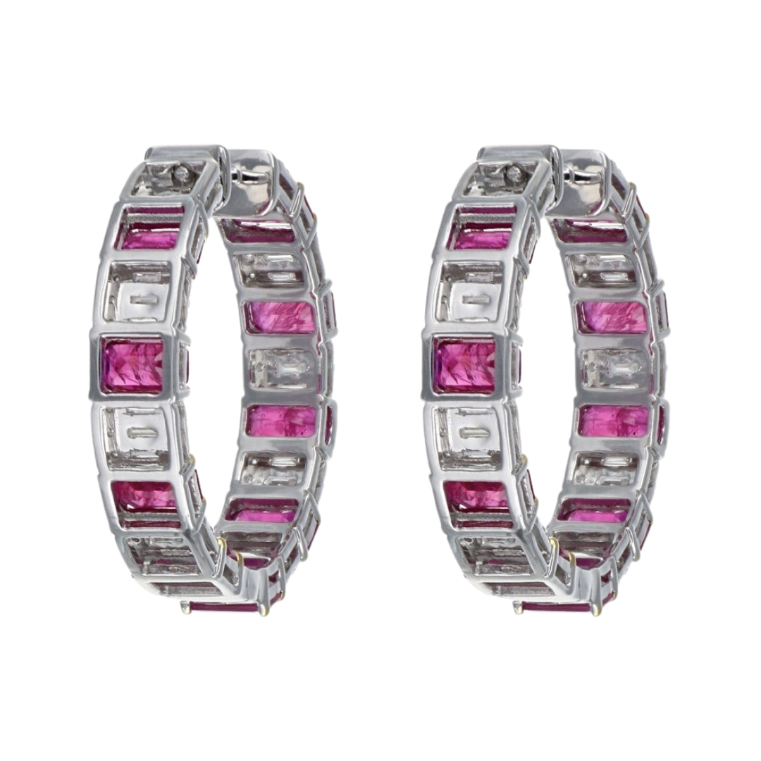 Buy Ruby Earrings (Ruby 6.2 cts. White Diamond 1.04 cts. White Diamond 0.66 cts.) at Kay's Fine Jewelry