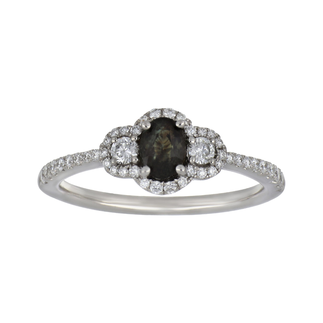 Buy Alexandrite Ring (Alexandrite 0.58 cts. White Diamond 0.37 cts.) at Kay's Fine Jewelry