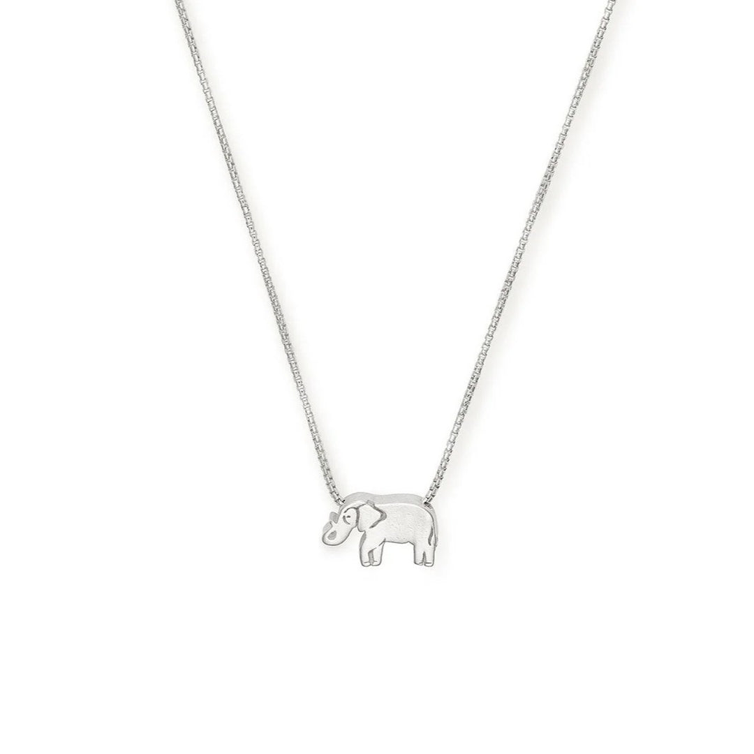 ALEX AND ANI Elephant 18 in. Adjustable Necklace