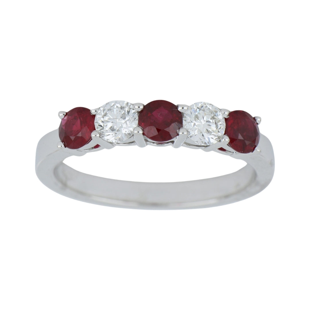Ruby Ring (Ruby 0.82 cts. White Diamond 0.48 cts.)