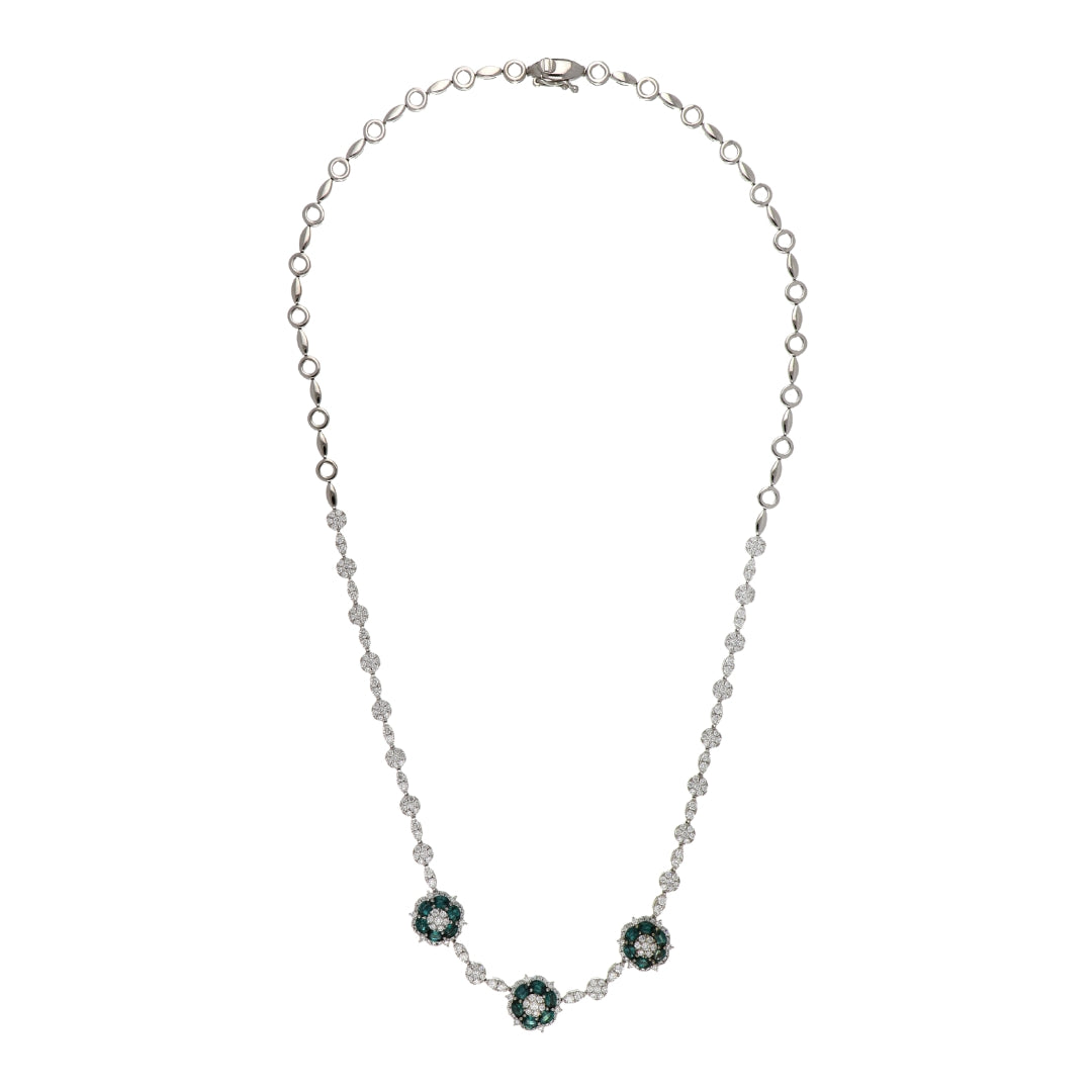 Natural Alexandrite Necklace (Alexandrite cts Wht Diamond
