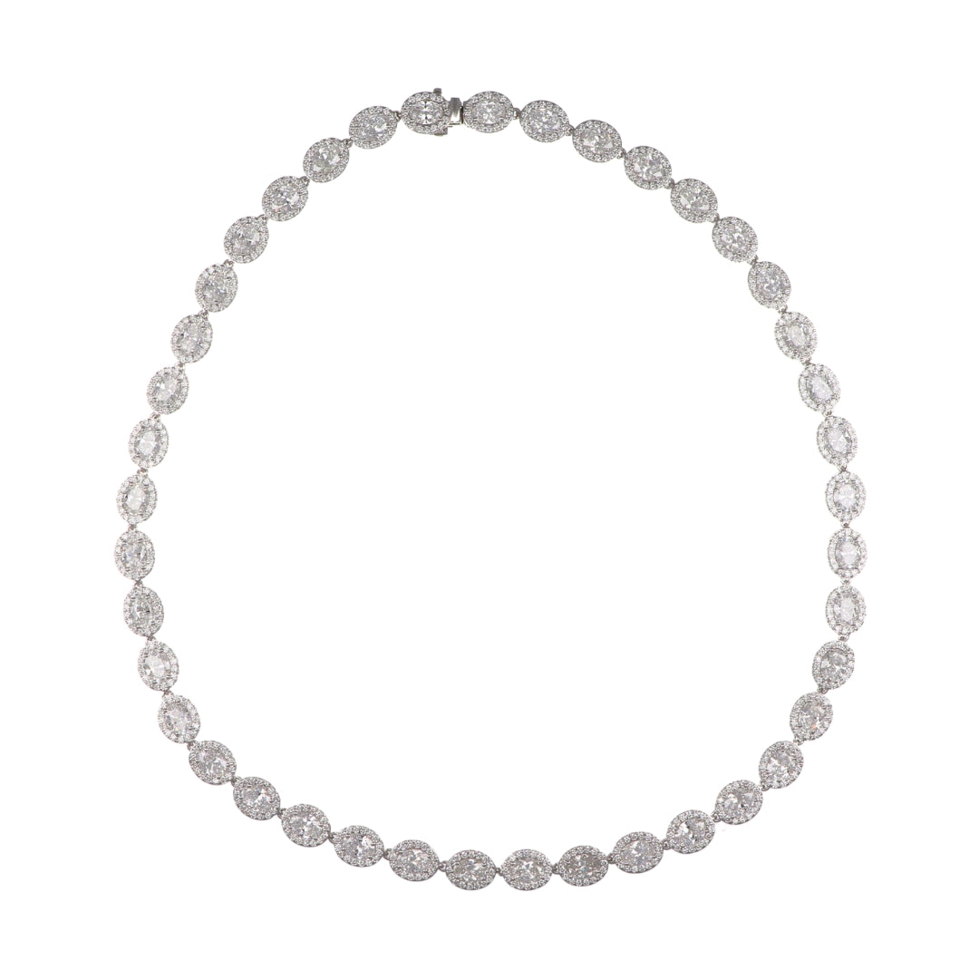 White Diamond Necklace (Lab Grown White Diamond 20.43 cts. Lab Grown White Diamond 6.42 cts.)