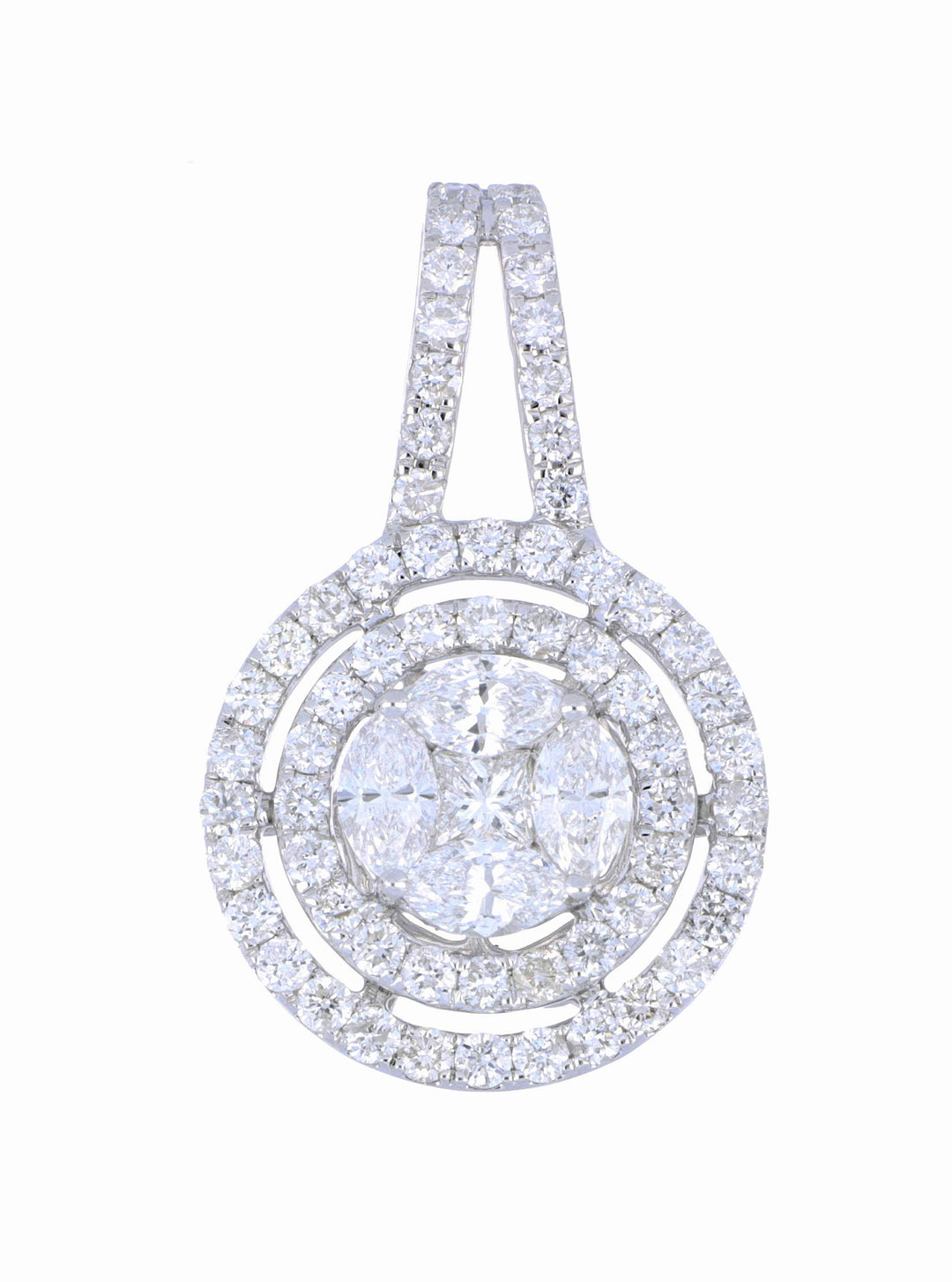 White Diamond Pendant (White Diamond 0.38 cts. White Diamond 0.63 cts. White Diamond Included cts.)