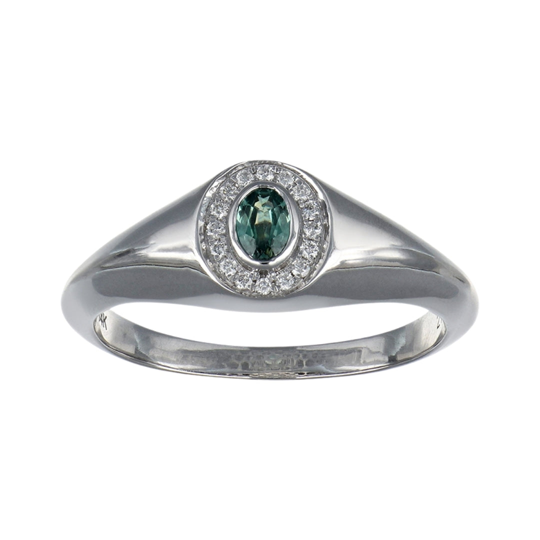 Natural Alexandrite Ring (Alexandrite 0.22 cts Wht Dia 0.08 cts)