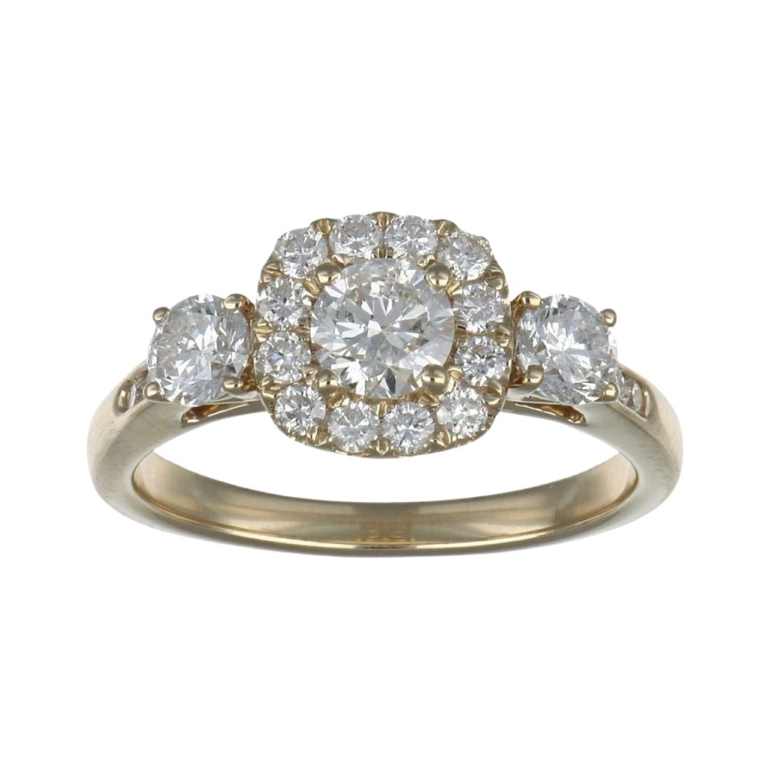 White Diamond Ring (White Diamond 0.41 cts. White Diamond 0.46 cts. White Diamond 0.33 cts.)
