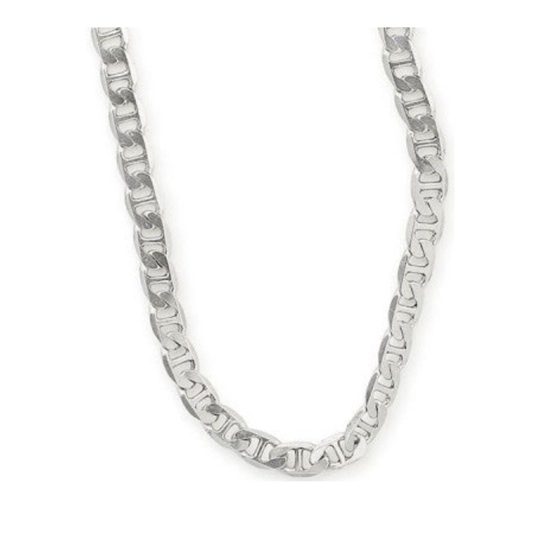 Alex and Ani Chain Link Magnetic Necklace (Rafaelian Silver) Necklace