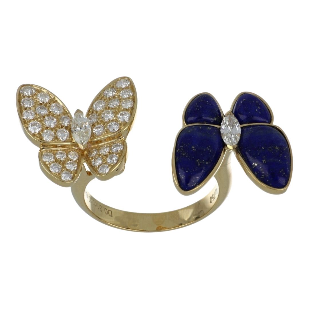 White Diamond Ring (Inlay Marquise White Diamond 0.31 cts. Round White Diamond 0.63 cts.)