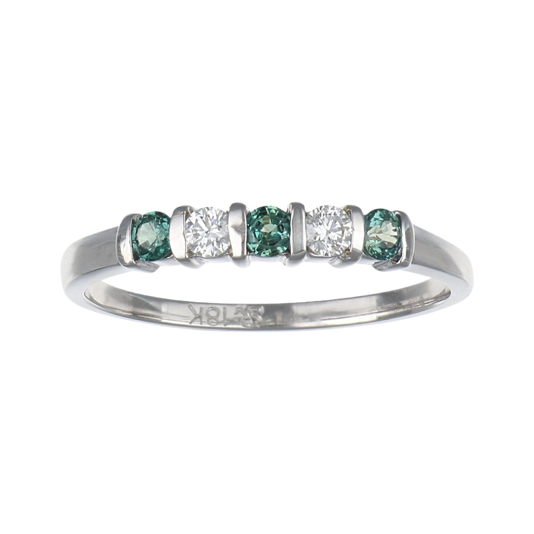 Natural Alexandrite Ring (Alexandrite 0.21 cts Wht Dia 0.12 cts)