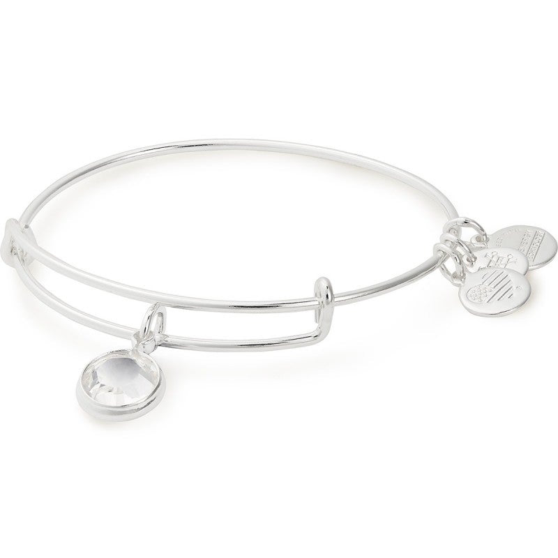 Buy ALEX AND ANI Clear Crystal Birthstone Charm Bangle, April at Kay's Fine Jewelry