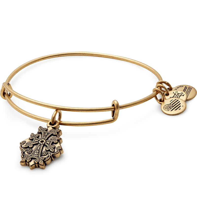 ALEX AND ANI Armenian Cross Charm Bangle Not Net