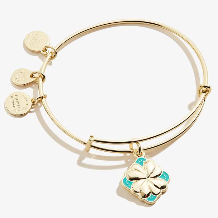 ALEX AND ANI Color Infusion Four Leaf Clover Not Net