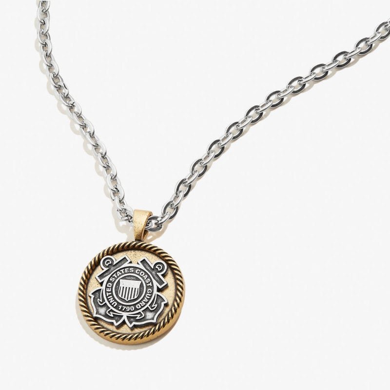 ALEX AND ANI U.S. Coast Gaurd Necklace Two Tone Not Net