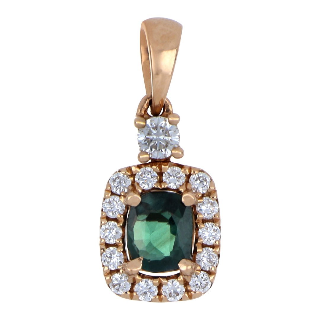Alexandrite Pendant (Alexandrite 0.38 cts. White Diamond 0.18 cts.) Not Net