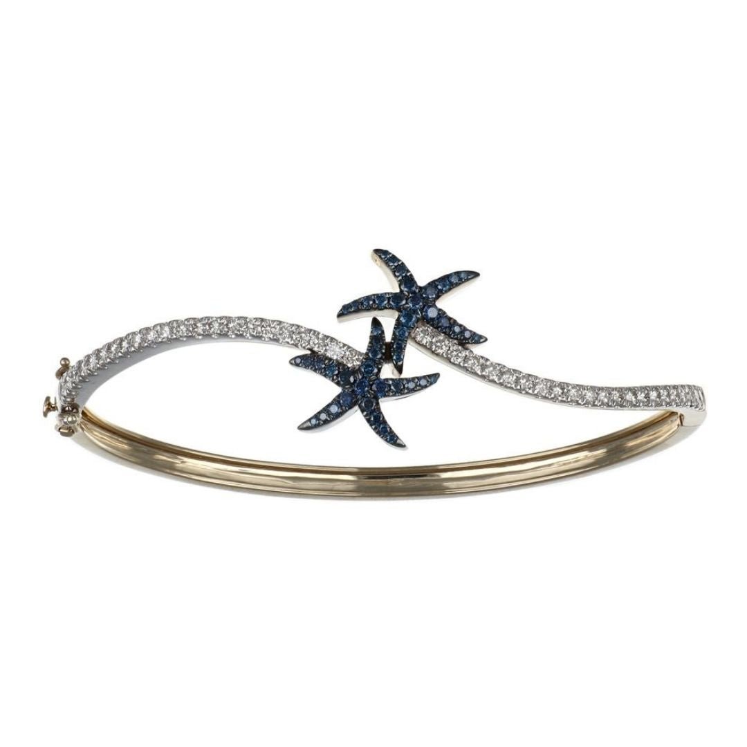 Blue Diamond Bangle (Blue Diamond 0.42 cts. White Diamond 0.93 cts