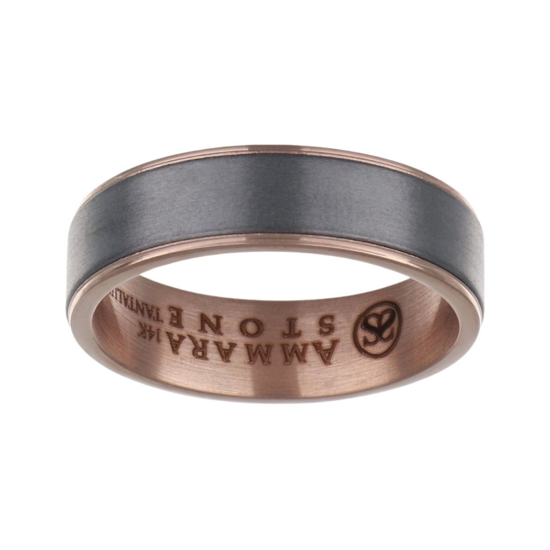 Gold Titanium Men's Ring Not Net