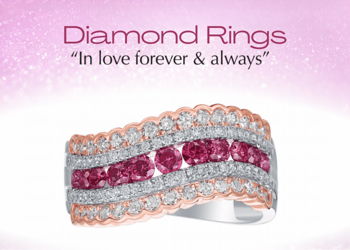 Eternal Love, Dazzling Hues: Diamond Rings Collection