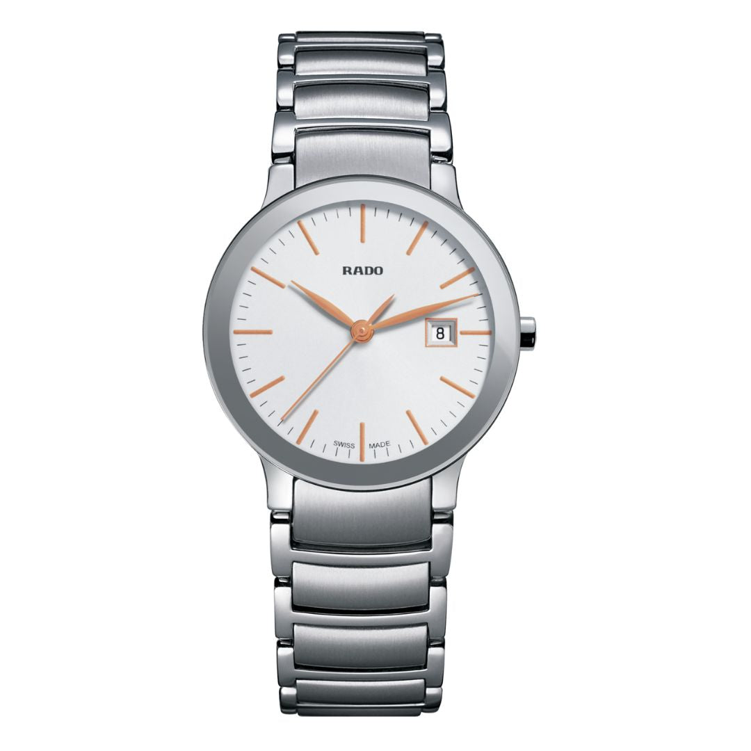 RADO Ladies Watch Centrix Small Silver Dial (Centrix 28mm)