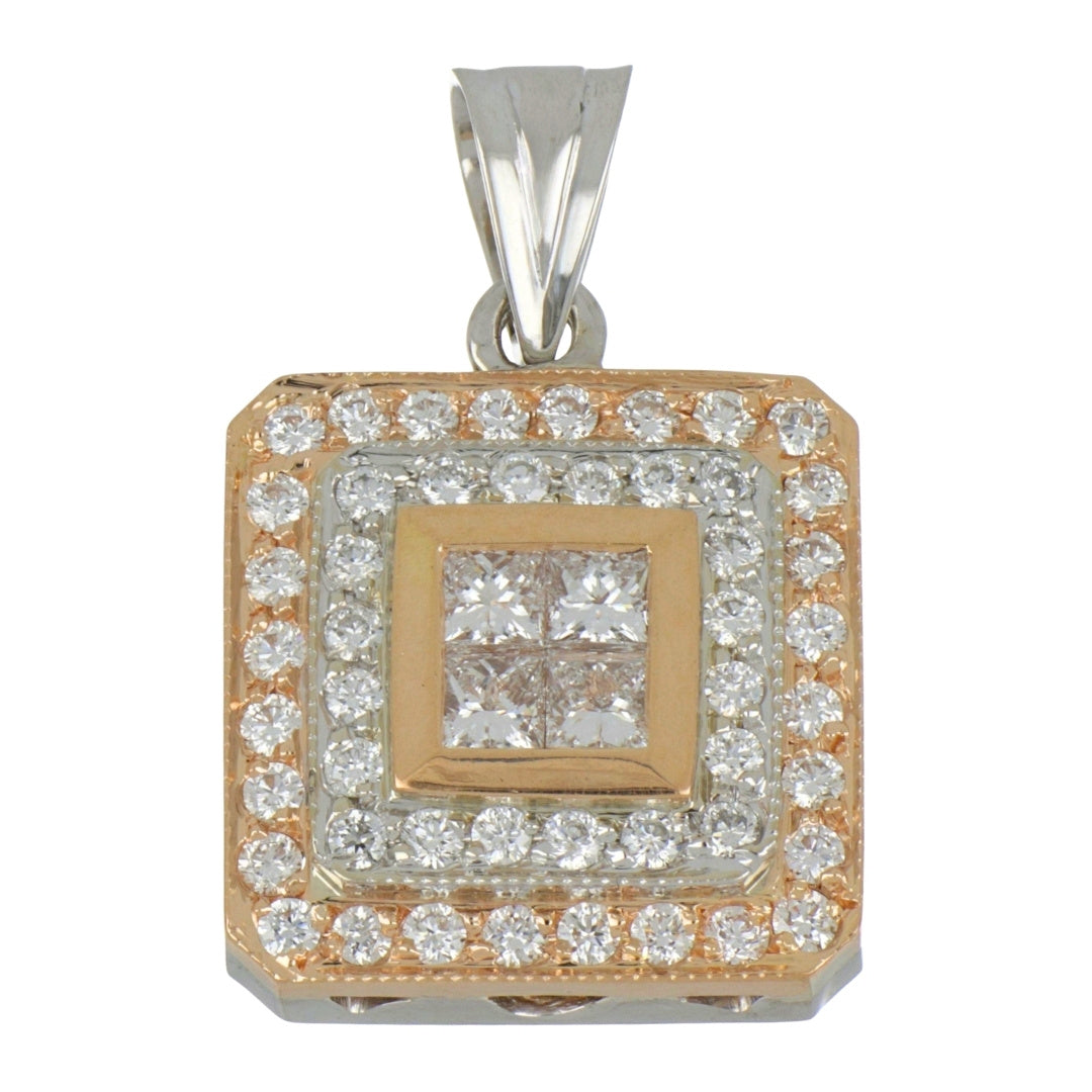 White Diamond Ladies Pendant (White Diamond 0.5 cts. White Diamond 0.75 cts.)