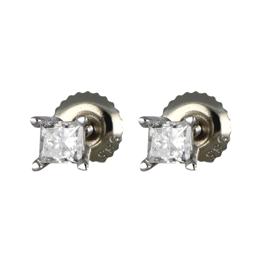 White Diamond Earrings (White Diamond 0.49 cts.) Not Net