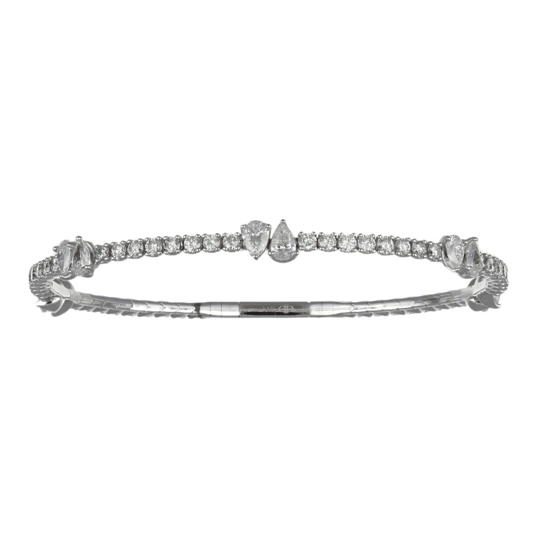 White Diamond Flexible Bangle (White Diamond 2 cts. White Diamond 2.17 cts.) Not Net
