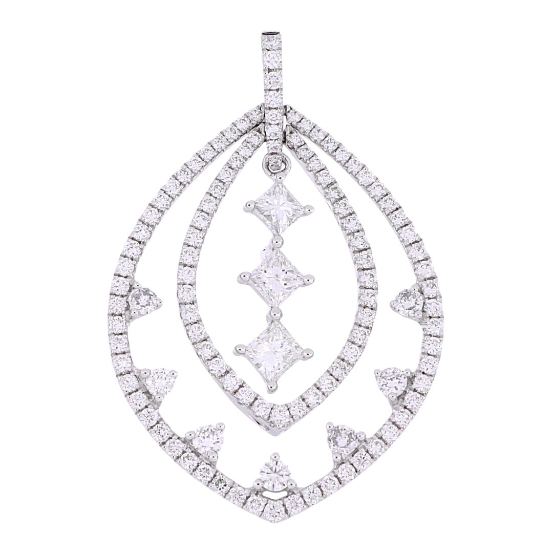 White Diamond Pendant (White Diamond 0.45 cts. White Diamond 0.66 cts.) Not Net