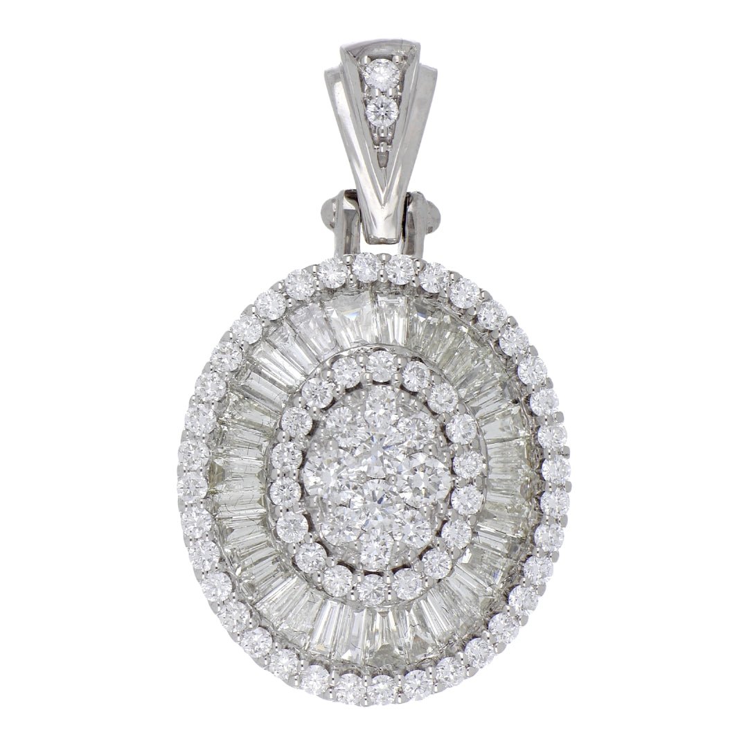 White Diamond Pendant (White Diamond 1.01 cts. White Diamond 1.24 cts.) Not Net