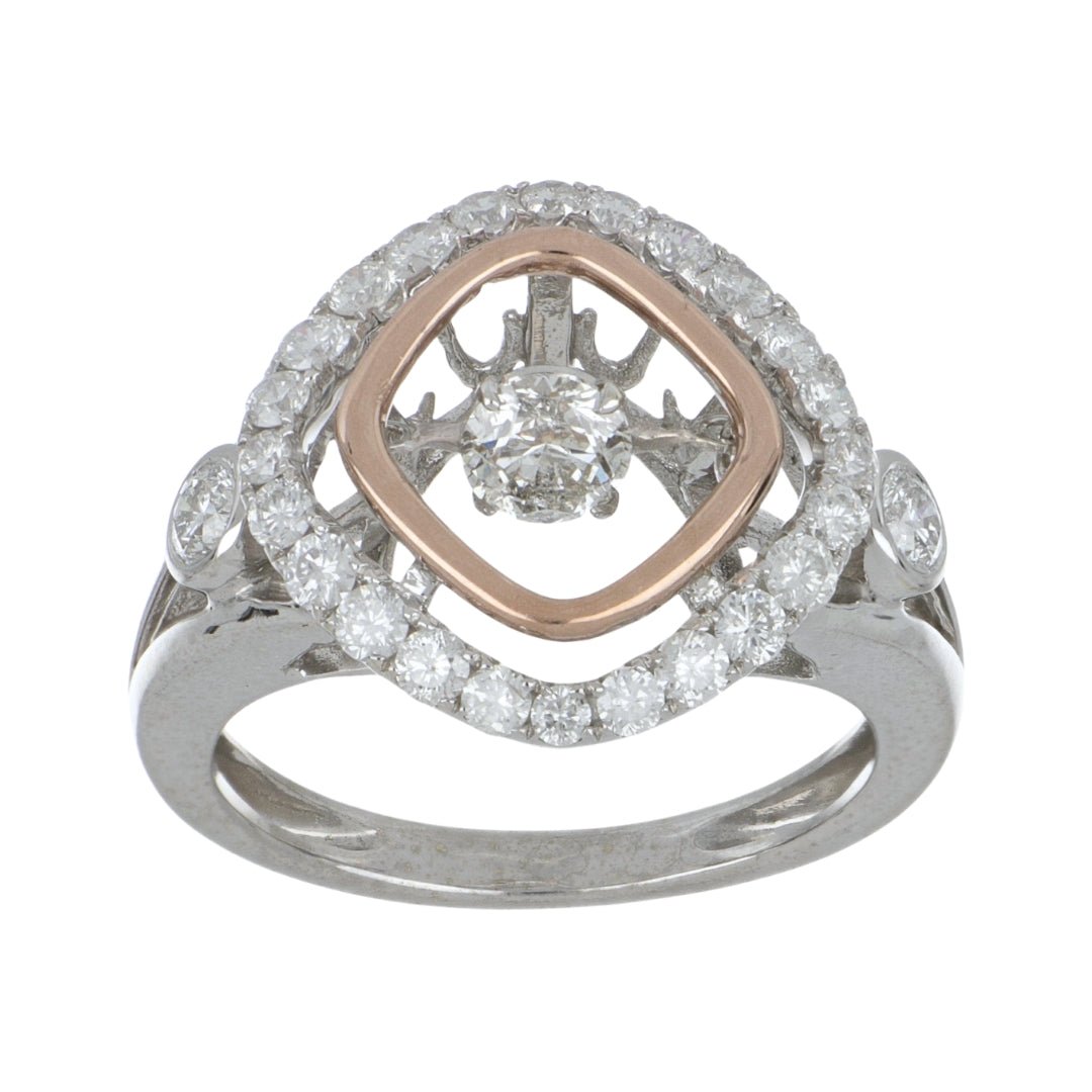 White Diamond Ring (White Diamond 0.4 cts. White Diamond 0.93 cts.) Not Net