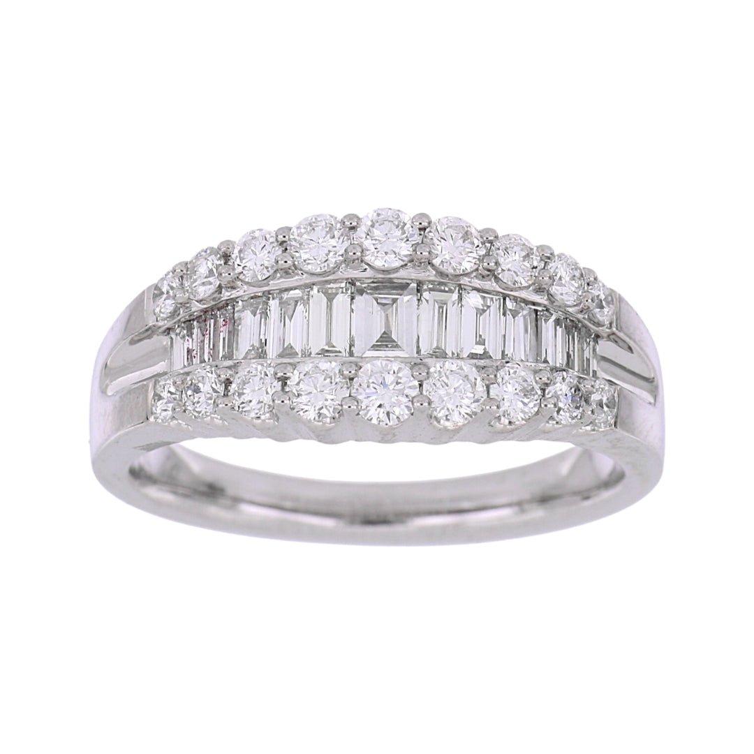 White Diamond Ring (White Diamond 0.6 cts. White Diamond 0.52 cts.) Not Net