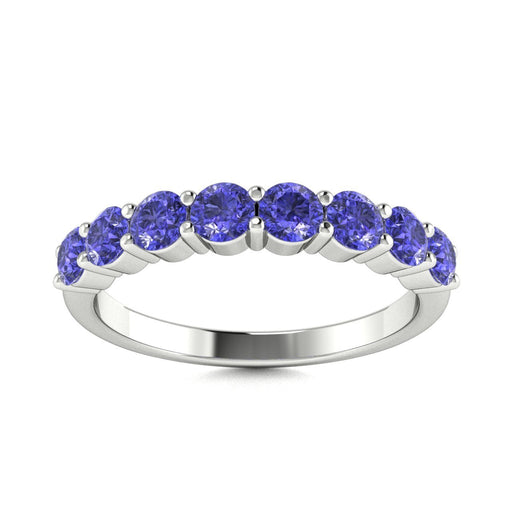 18kt Gold 8-stone Tanzanite Ladies Ring (Tanzanite 1.00ct)