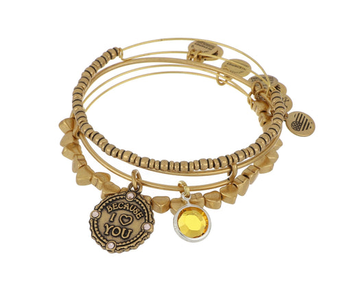 ALEX AND ANI November Because I Love You Set - Gold