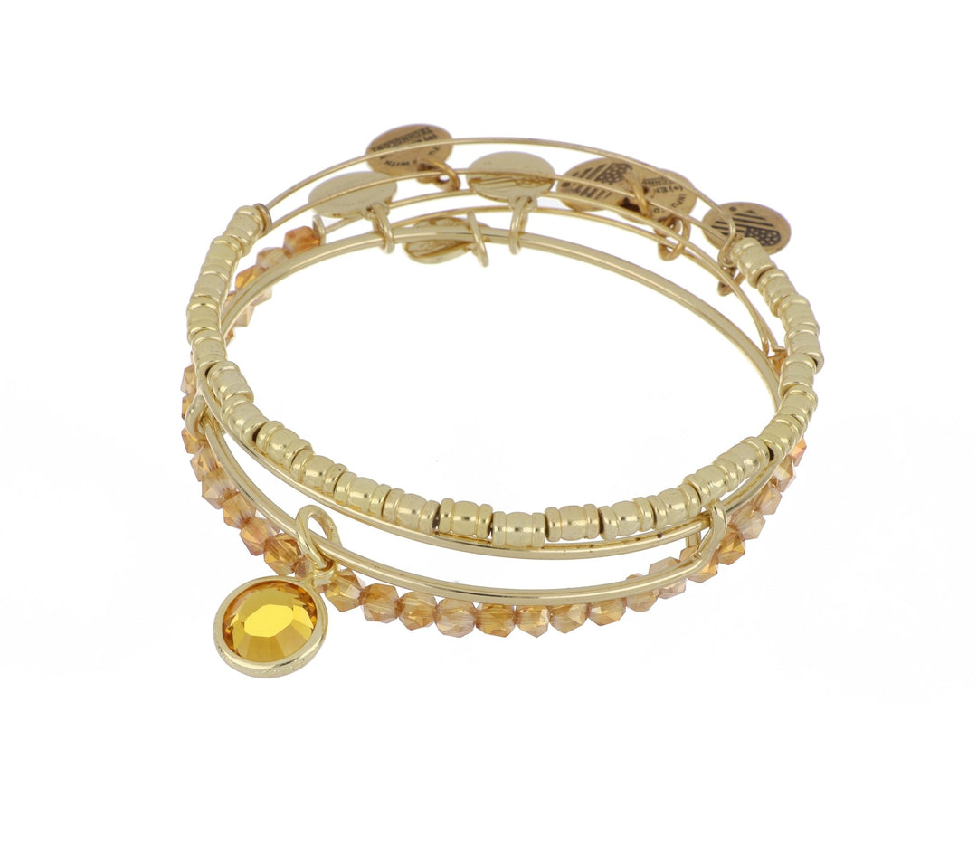 ALEX AND ANI November Birthstone Set - Gold