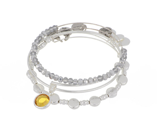 ALEX AND ANI November Birthstone Set - Silver