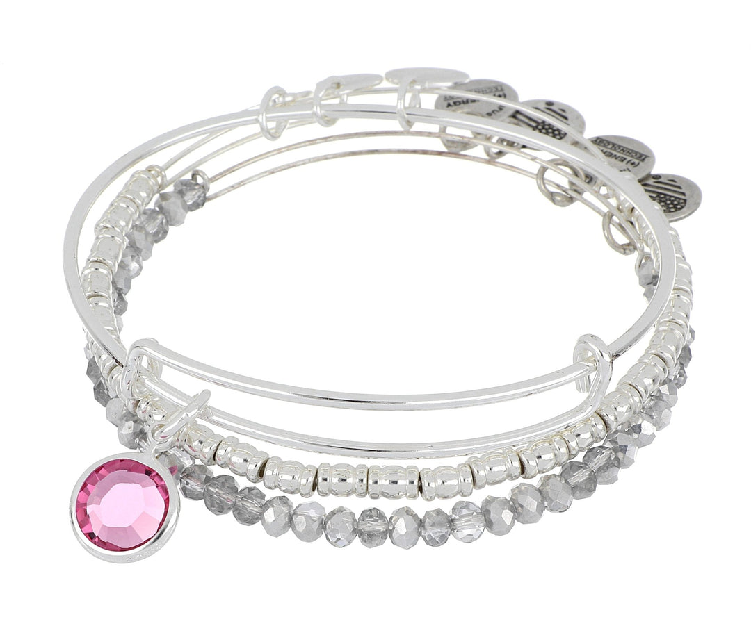 ALEX AND ANI October Birthstone Set - Silver
