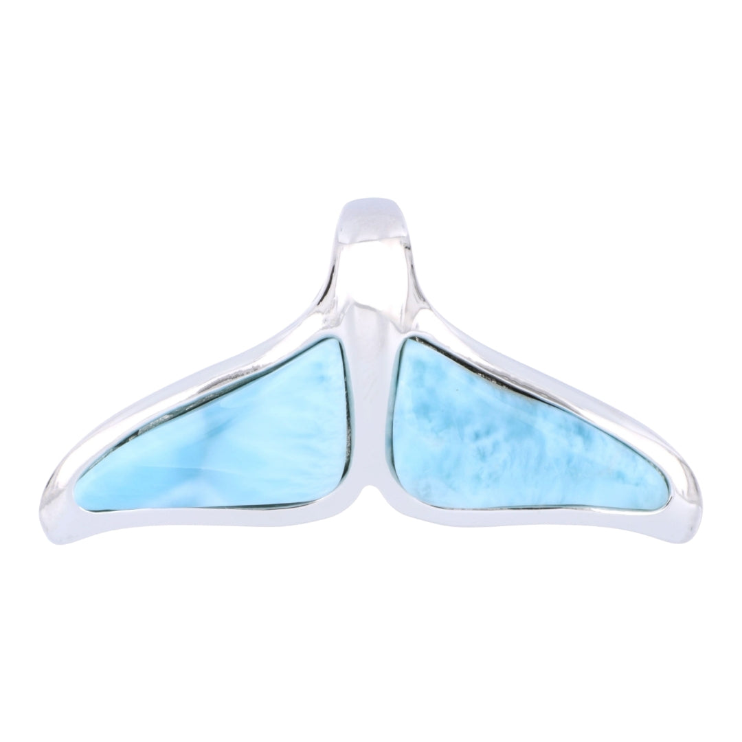 Larimar Whale Tale Pendant