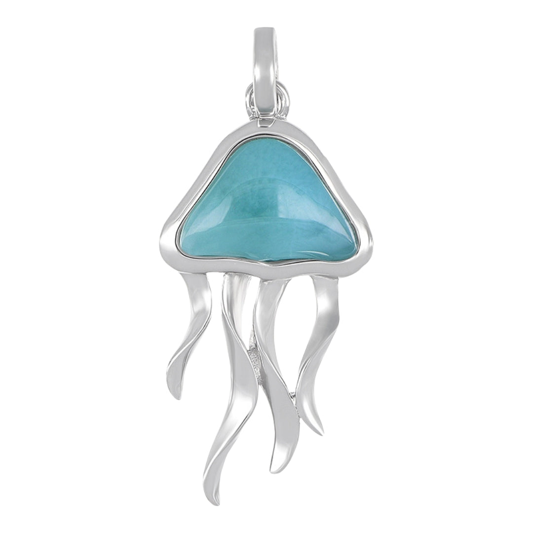 Larimar Jellyfish Pendant