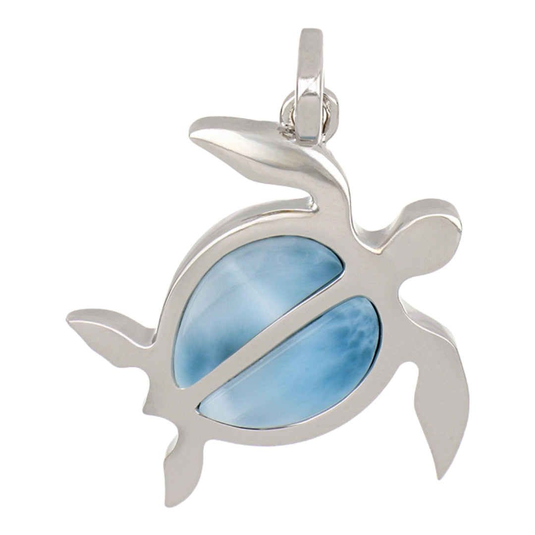 Larimar Turtle Pendant